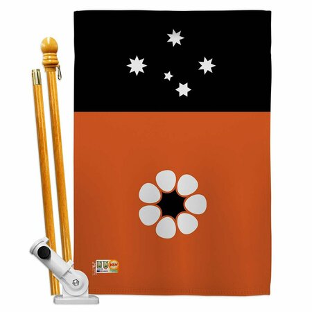 COSA 28 x 40 in. Northern Territories Flags of the World Nationality Impressions Vertical House Flag Set CO2179238